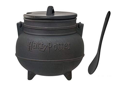 Harry Potter 48013 Kessel Suppentasse mit Löffel, Standard, schwarz, keramik, Schwarz, Standard von Harry Potter