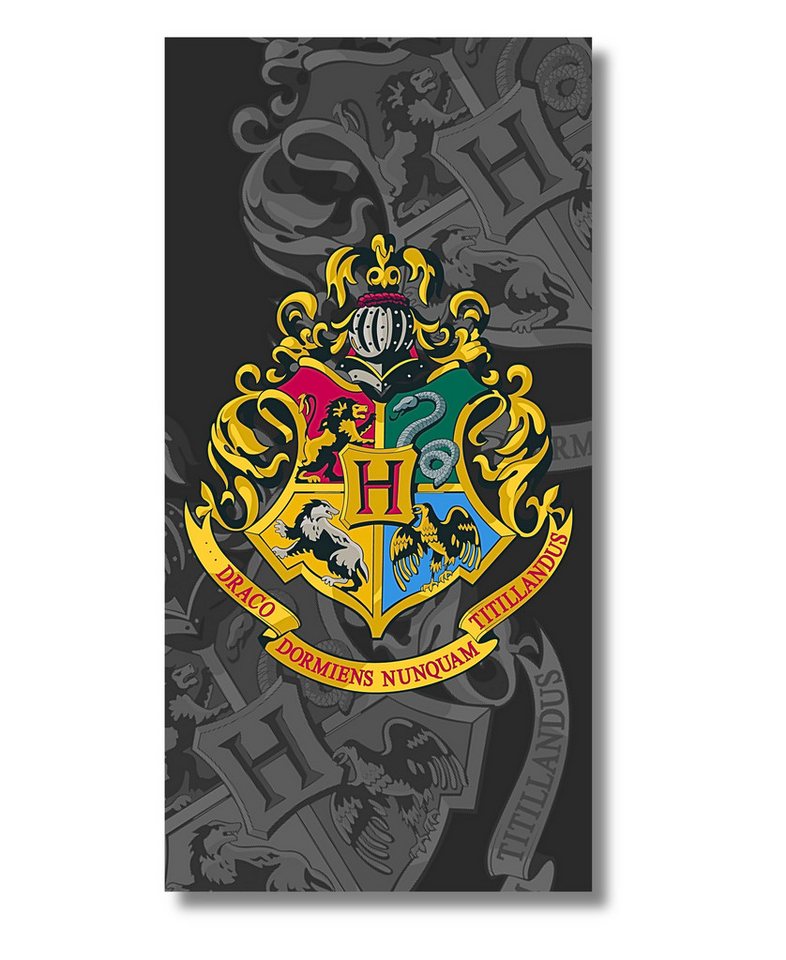 Harry Potter Badetuch Hogwarts, Baumwolle, Strandtuch aus Baumwolle 70 x 140 cm von Harry Potter