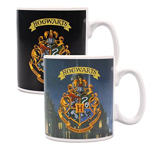 Harry Potter Heat Change Mug Hogwarts Crest Half Moon Calici Tazze von Half Moon Bay