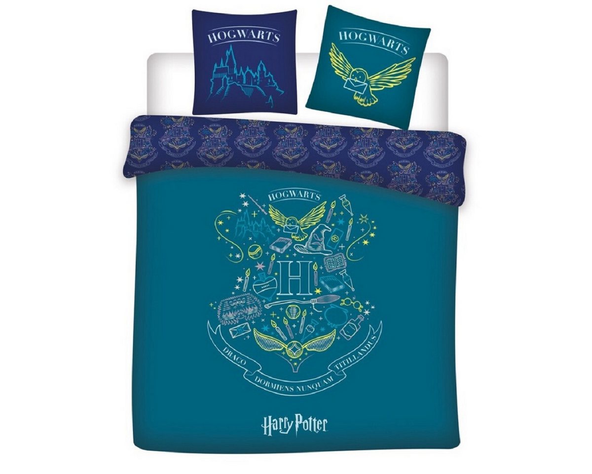 Harry Potter Bettwäsche 1x Deckenbezug 240x220 cm & 2x Kissenbezüge 63x63 cm, 3 teilig Harry Potter Bettwäsche 1x Deckenbezug 240x220 cm & 2x Kissenbezüge 63x63 cm, 3 teilig von Harry Potter