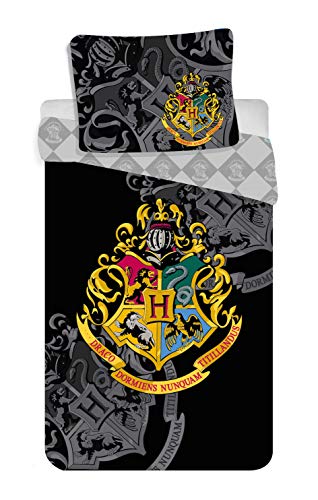 Harry Potter Bettwäsche-Set, Bettbezug für 135 x 200cm, Kopfkissenbezug Baumwolle von Harry Potter