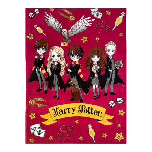 Harry Potter Decke, Hogwarts Filmfiguren Design, Kuscheldecke Schlafsofa Decke, Warmes Weiches Fleecedecke, Hogwarts Geschenk, 120 x 160 cm von Harry Potter