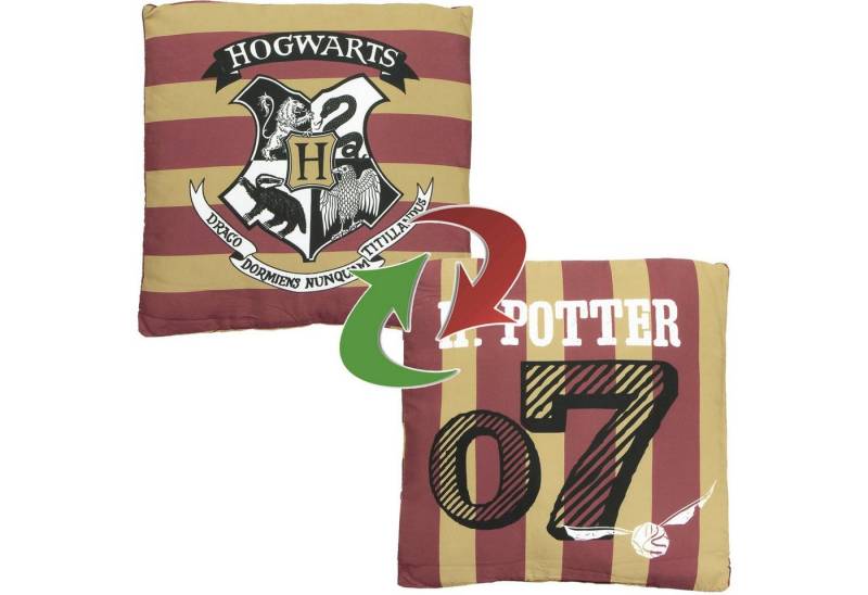 Harry Potter Dekokissen Harry Potter Hogwarts Kissen mit Füllung Dekokissen Zierkissen von Harry Potter