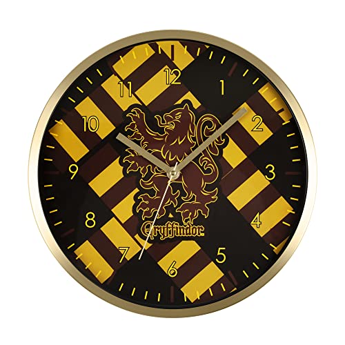 Harry Potter Disney HP3044 Kinder-Wanduhr mit Metallrahmen, Gelb und Schwarz von Harry Potter