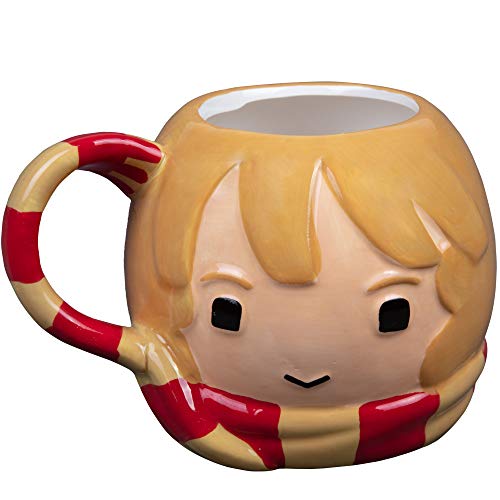 Harry Potter Hermine Granger Kaffeetasse, 680 ml – niedliches Chibi-Design mit Gryffindor-Schal-Griff – tolles Geschenk für Kinder und Jugendliche – Keramik von Harry Potter