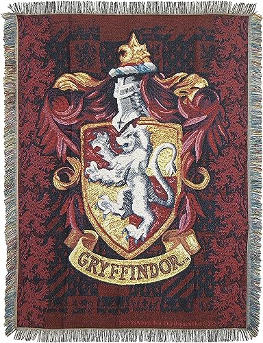 Harry Potter "House Ravenclaw Reisekissen mit Applikation Tapisserie-Überwurf 4' x 5' Gryffindor Shield von Northwest