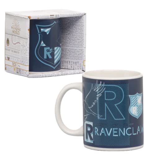 Harry Potter Kaffeetasse, Hogwarts Tasse, Hufflepuff Design Tasse, Hogwarts Geschenk | Blau von Harry Potter
