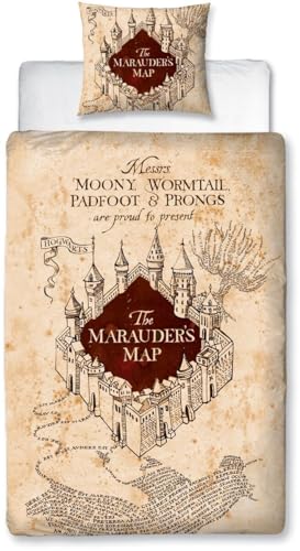 Harry Potter Karte des Rumtreibers Unisex Bettwäsche Multicolor von Harry Potter