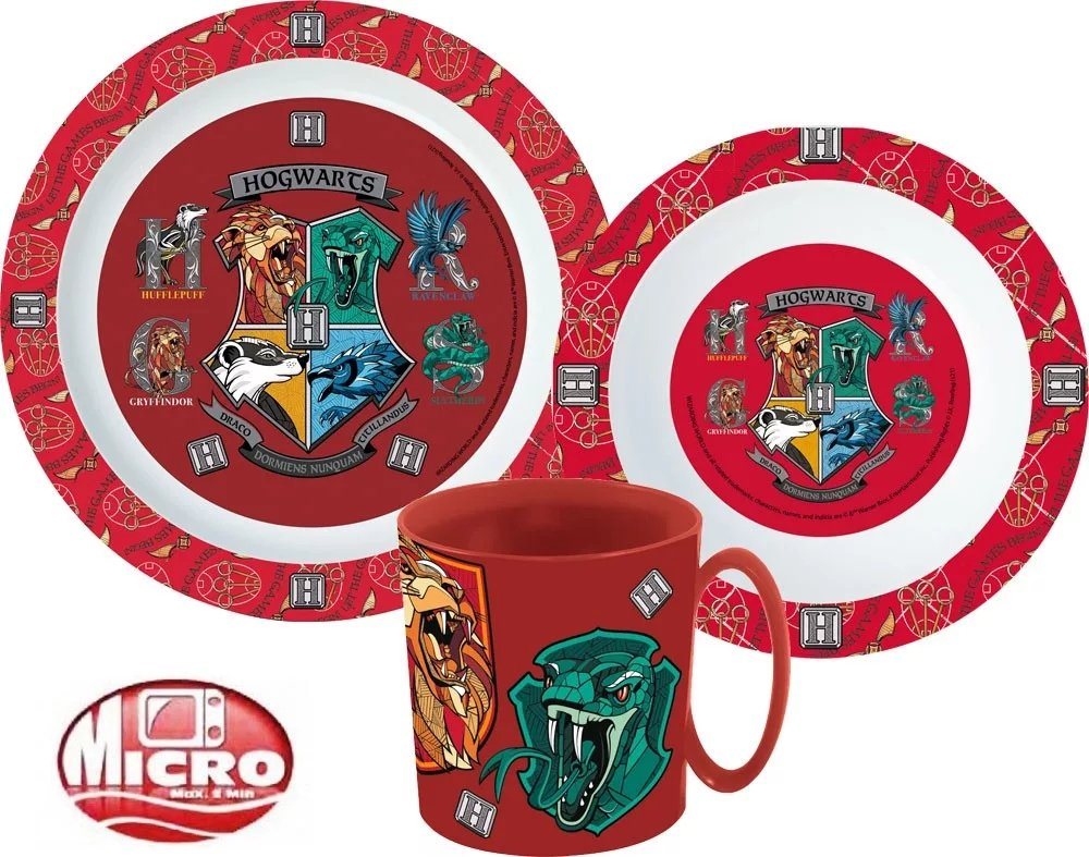 Harry Potter Kindergeschirr-Set Harry Potter Movie Hogwarts Besteck Set Frühstücks Kinder Kindergarten von Harry Potter