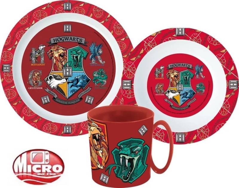 Harry Potter Kindergeschirr-Set Harry Potter Movie Hogwarts Besteck Set Frühstücks Kinder Kindergarten von Harry Potter