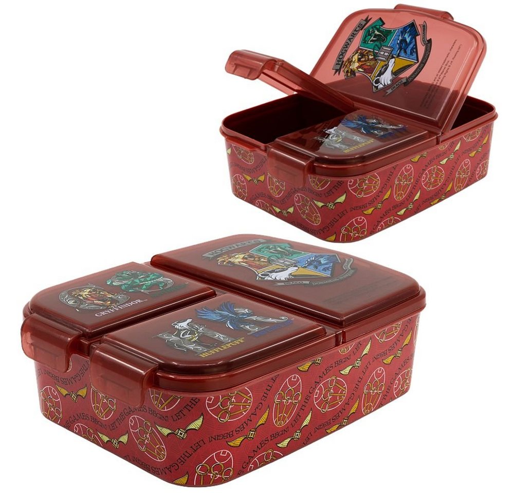 Harry Potter Lunchbox Brotdose 3 getrennte Fächer Harry Potter Lunch to Go Vesper Dose von Harry Potter