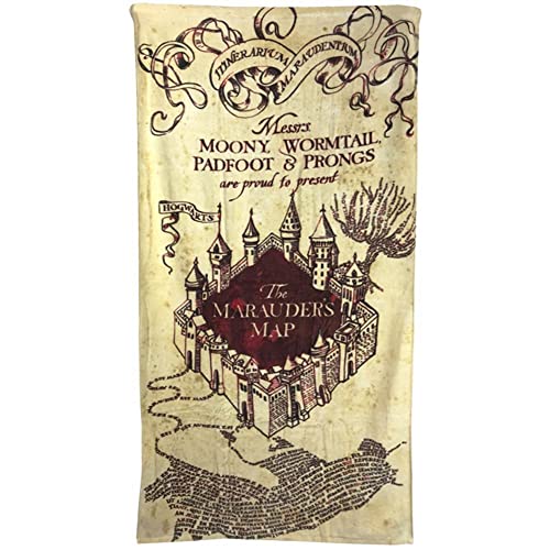 Groovy Harry Potter Serviette de bain Marauder's Map 150 x 75 cm von Harry Potter