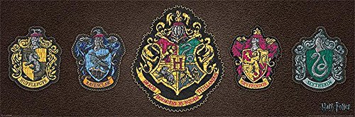 Harry Potter Poster 4 Häuser Häuserwappen (91,5cm x 30,5cm) von Harry Potter