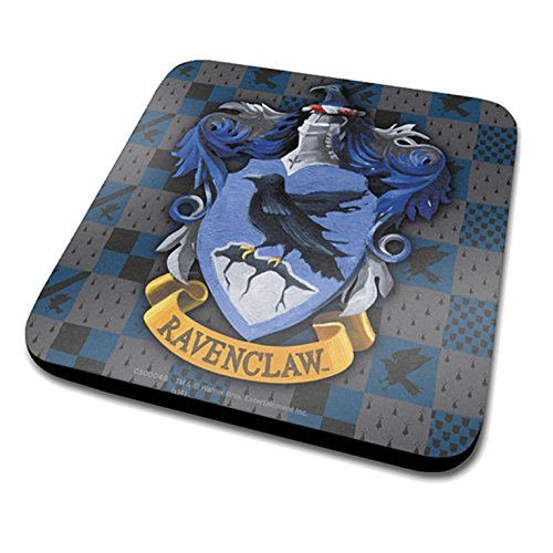 Harry Potter Ravenclaw Crest Untersetzer, offizieller Getränkeuntersetzer, Melamin-Bezug mit Korkboden, Mehrfarbig, 10 x 10 cm von Harry Potter