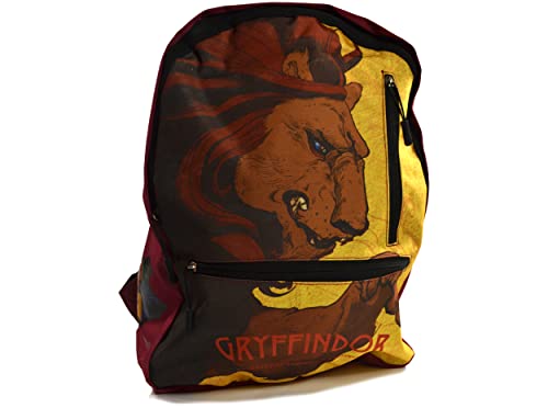 Harry Potter Rucksack (Gryffindor Löwe Design) 30cm x 40cm x 12cm - Offizielles Lizenzprodukt von Harry Potter