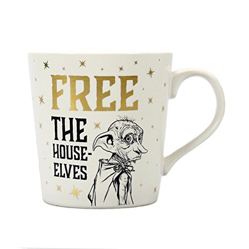 Harry Potter Tasse Dobby - weiß, Bedruckt, aus Keramik, Fassungsvermögen ca. 325 ml. von Harry Potter