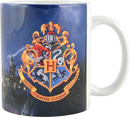 HARRY POTTER Tasse Hogwarts aus Porzellan, 320 ml, Bunt, 1 Stück (1er Pack) von Harry Potter