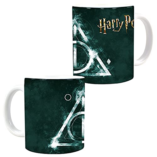 HARRY POTTER Tasse Becher Kinder Zauberer Heiligtümer des Todes aus Porzellan, 320 ml, Bunt, 1 Stück (1er Pack) von Harry Potter