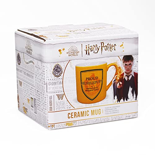 Harry Potter Tasse – Proud Hufflepuff – Arbeitstasse – 325 ml Becher für Erwachsene – Hufflepuff Merchandise Cup von Harry Potter