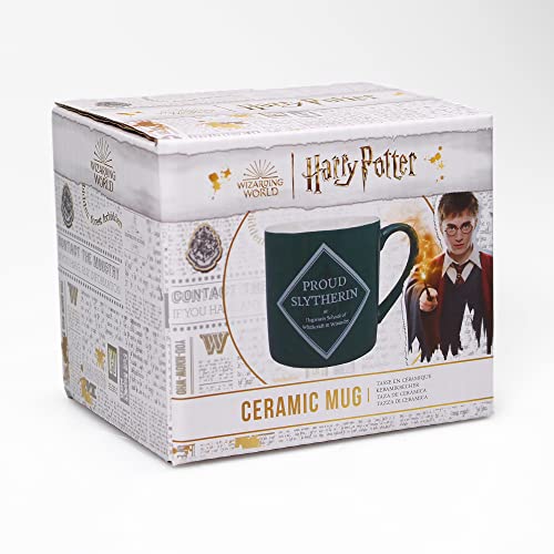 Harry Potter Tasse – Proud Slytherin – Arbeitstasse – 325 ml Becher für Erwachsene – Slytherin Geschenktasse von Harry Potter