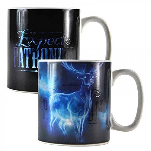 Harry Potter Thermoeffekt-Tasse XL Patronus - weiß, Bedruckt, aus Keramik, Fassungsvermögen ca. 400 ml. von Harry Potter