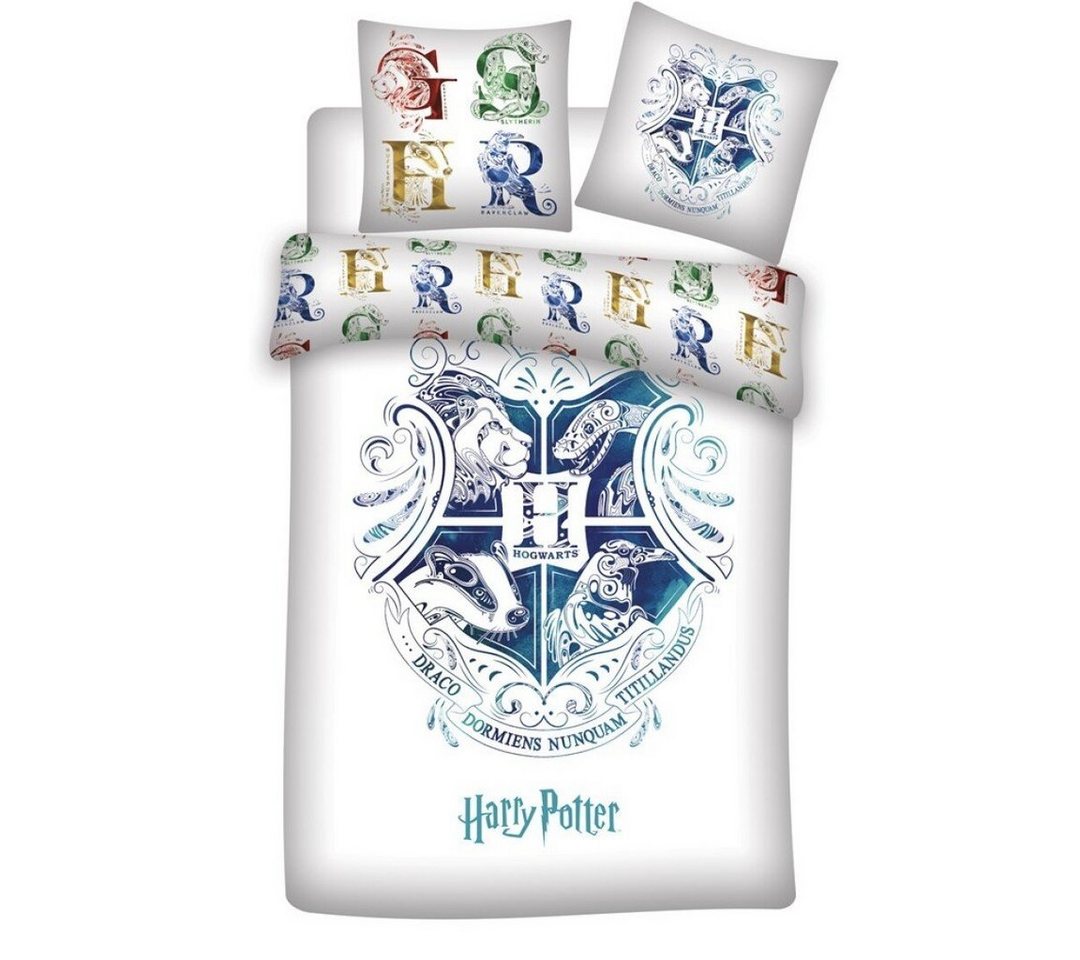 Kinderbettwäsche Harry Potter Hogwarts Bettwäsche Set, Harry Potter, Mikrofaser, 135-140x200 cm Hogwarts von Harry Potter