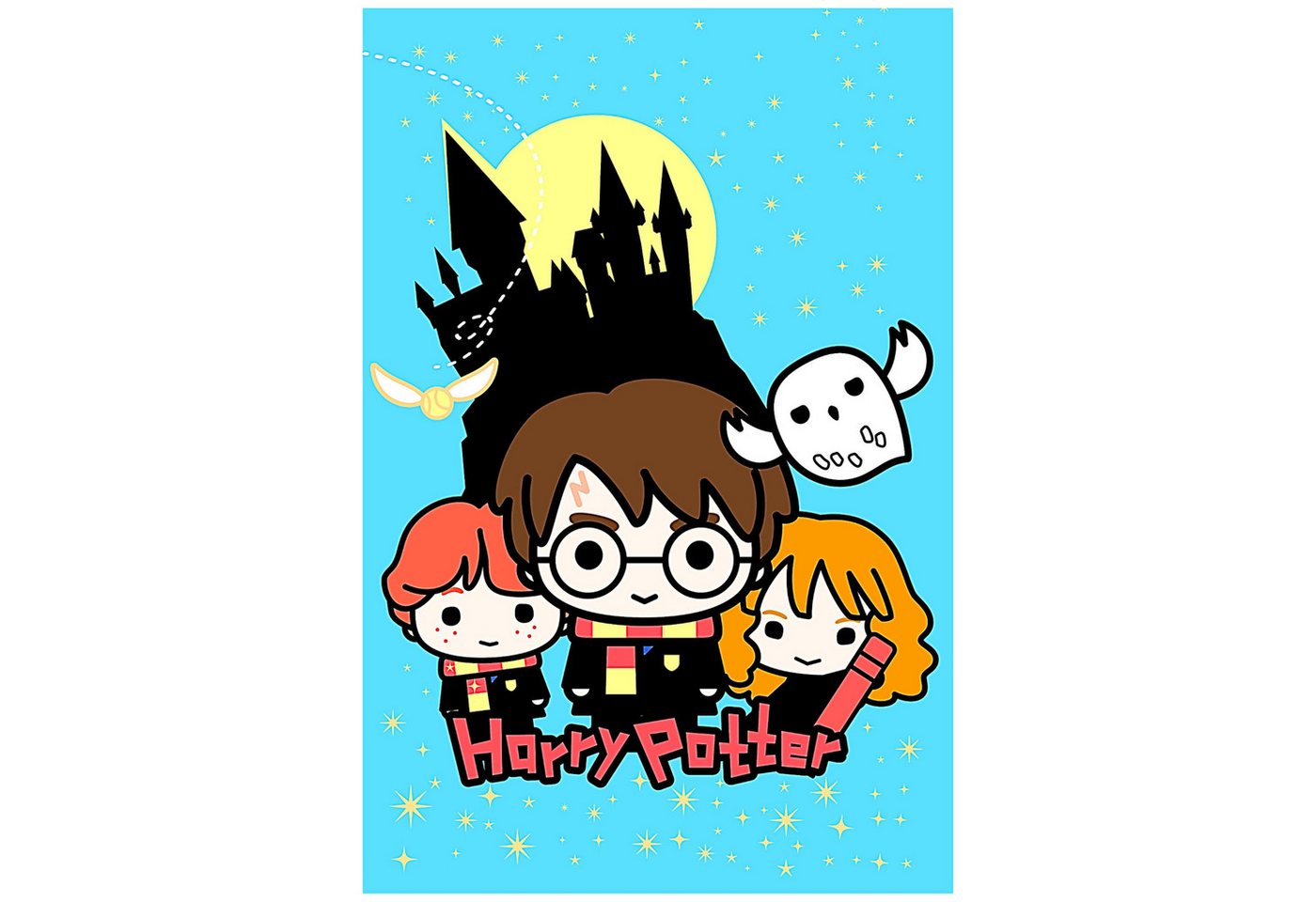 Kinderdecke Comic-Design, Harry Potter, Kinder Fleecedecke weiche Kuscheldecke 150 x 100 cm von Harry Potter