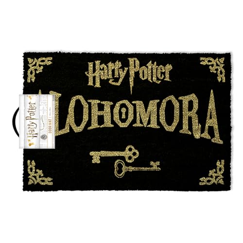 OOTB Alohamora Door Mat Fußmatte Kokosfaser Blau/Gold 60 x 40 x 1.5 cm von Harry Potter