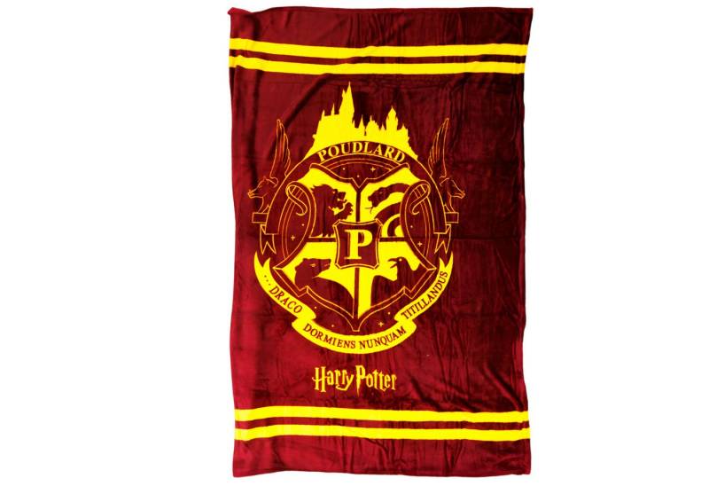 Wohndecke Harry Potter Hogwarts Flanell Wohndecke warme Kuscheldecke 130x160 cm, Harry Potter von Harry Potter