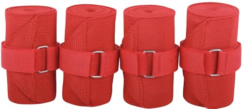 Harry's Horse Bandages elastisch, 4 st, Farbe:rot von Harry's Horse