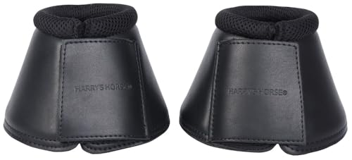 Harry's Horse Hufglocken Springglocken Excellent Klettverschluss (L, schwarz) von Harry's Horse