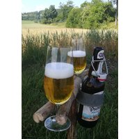 Mobiler Biertisch, Camping Bierliebhaber, Picknick, Biertulpenhalter, Gartenbiertisch, Biertisch To - Go, Strand von HarryWOODDesign