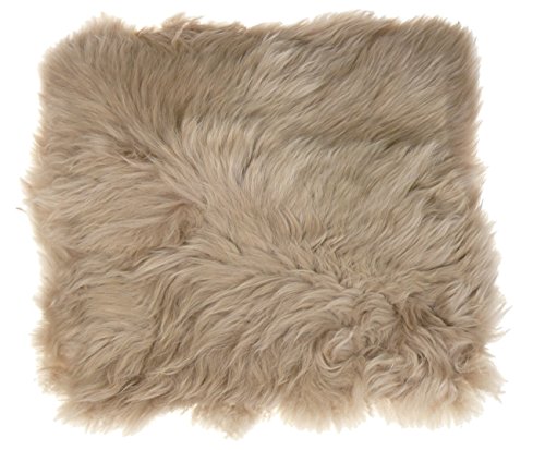 Harrys-Collection Sitzkissen 45x45 cm aus bestem Lammfell hochwollig, Farben:beige von Harrys-Collection