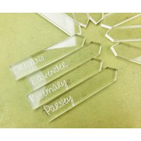 Acryl-Pflanzenmarker Klare Acryl-Pflanzenetiketten Benutzerdefinierte Kräutermarker Kunststoff Personalisierte Kräutergarten-Einsätze von HartGiftCo
