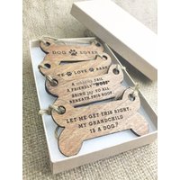 Hunde Ornament Set - Geschenke Für Hundeliebhaber Holz Weihnachtsbaum Ornamente Hundeschmuck von HartGiftCo