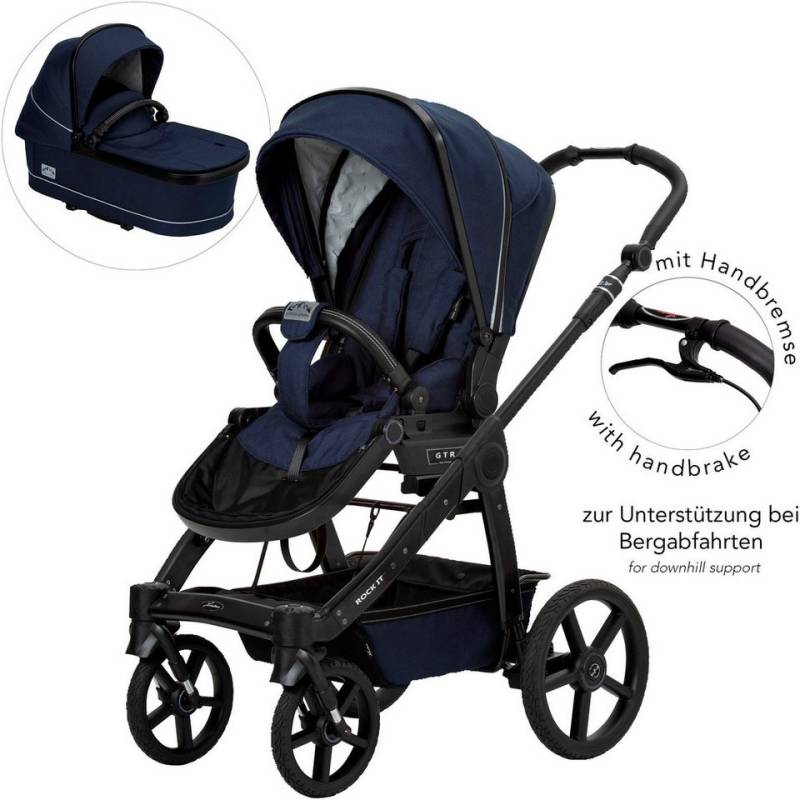 Hartan Kombi-Kinderwagen Rock it GTR Outdoor mit Handbremse, (Set), Made in Germany von Hartan