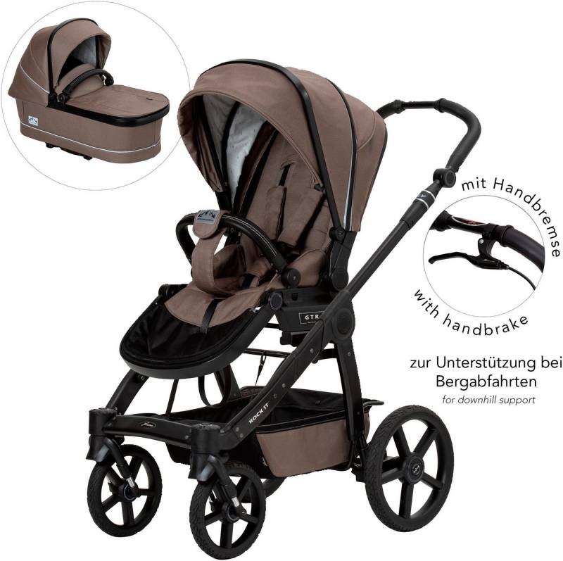 Hartan Kombi-Kinderwagen Rock it GTR Outdoor mit Handbremse, (Set), Made in Germany von Hartan