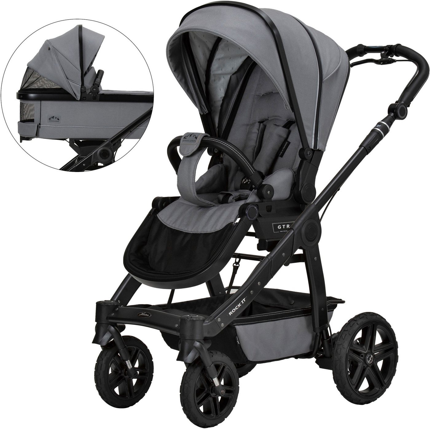 Hartan Kombi-Kinderwagen Rock it Outdoor, mit Handbremse, Made in Germany von Hartan