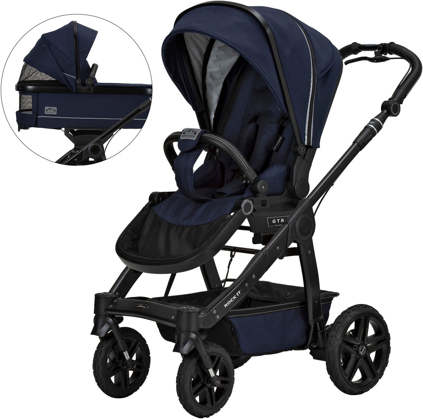 Hartan Kombi-Kinderwagen Rock it Outdoor, mit Handbremse, Made in Germany von Hartan