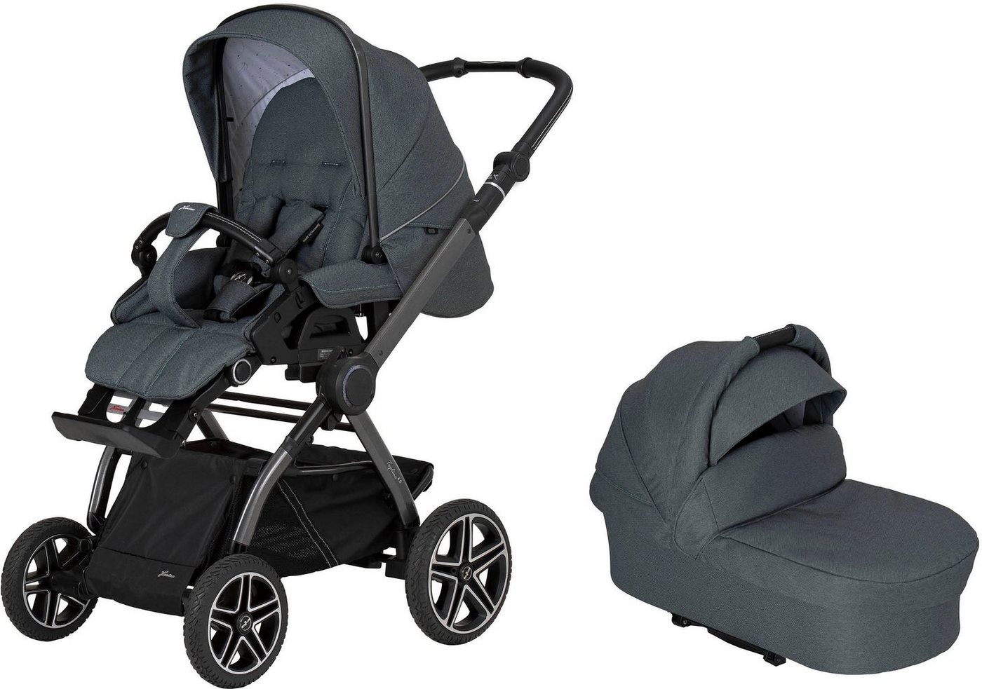 Hartan Kombi-Kinderwagen Topline 4.0 GTS, mit Falttasche, Made in Germany von Hartan