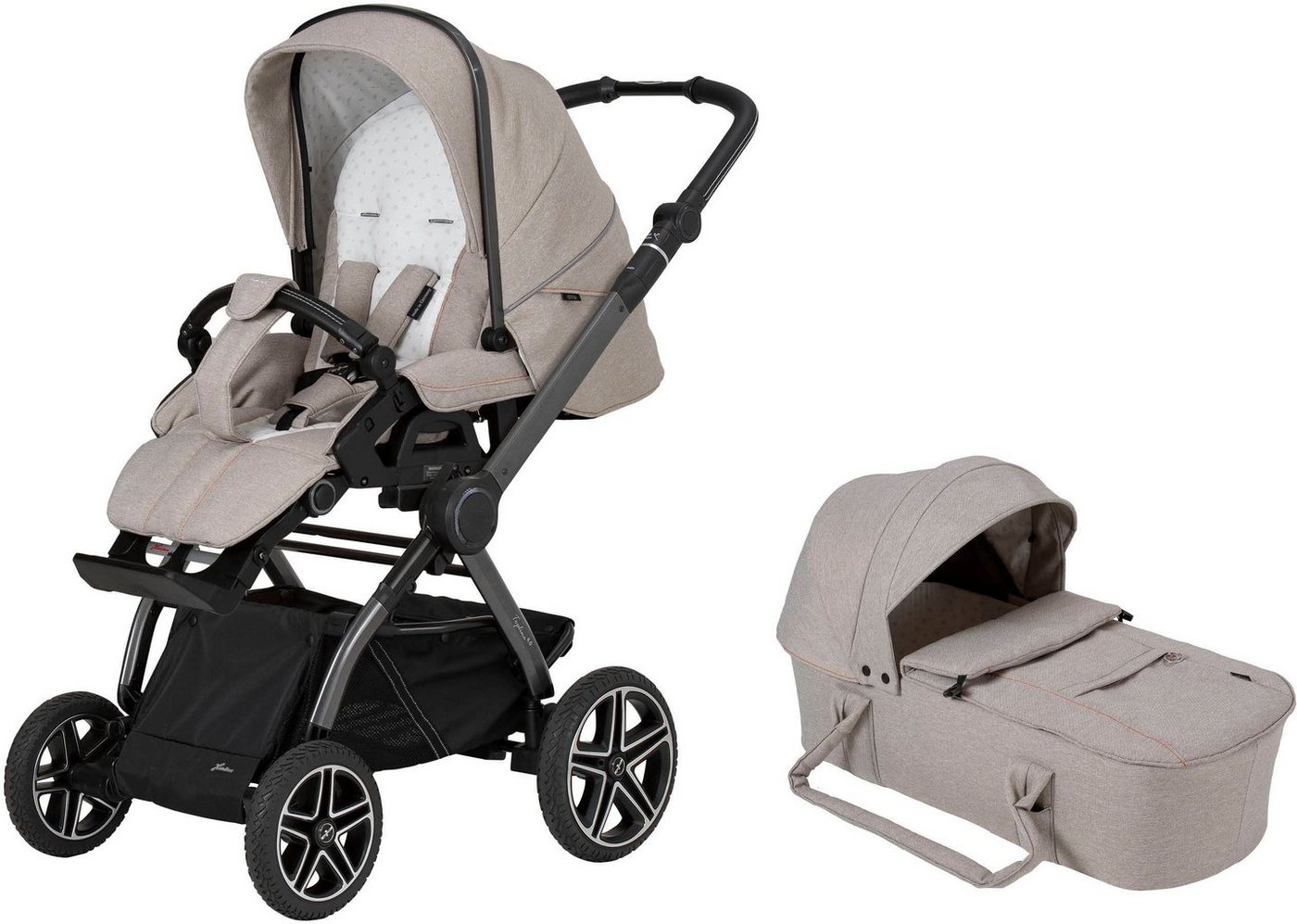 Hartan Kombi-Kinderwagen Topline 4.0 GTS, mit Kombitasche, Made in Germany von Hartan