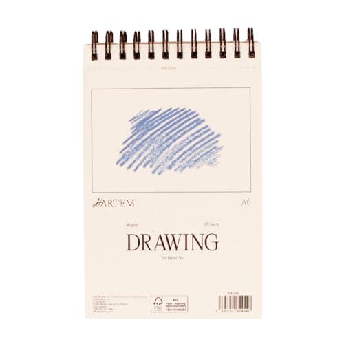 Hartem - Skizzenblock A6 | Skizzenbuch mit Spiralbindung | Grammatur 90 g/m² | Sketchbook für Künstler und Profis | Nachhaltiges Design Hartem - Skizzenblock A6 | Skizzenbuch mit Spiralbindung | Grammatur 90 g/m² | Sketchbook für Künstler und Profis | Nachhaltiges Design von Hartem