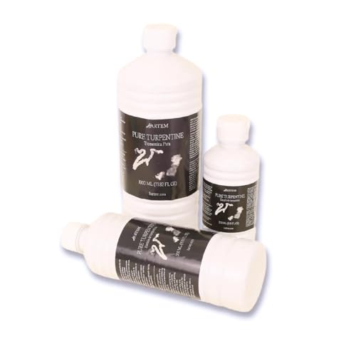 Hartem Terpentinöl für Ölfarbe, reine Terpentinessenz mit Zitronenduft, Verdünnungs- und Reinigungsmittel für Utensilien, mittlere Verdunstung, 1000 ml Hartem Terpentinöl für Ölfarbe, reine Terpentinessenz mit Zitronenduft, Verdünnungs- und Reinigungsmittel für Utensilien, mittlere Verdunstung, 1000 ml von Hartem