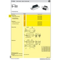 Harting 09 67 009 5601 D-SUB Stiftleiste 180° Polzahl (num): 9 Crimpen 100St. von Harting