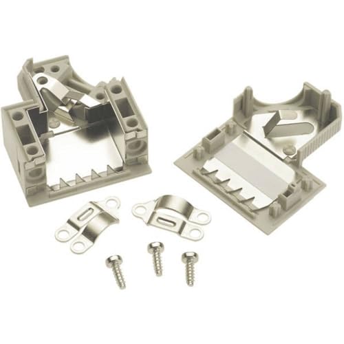 HARTING Abdeckung SUB-D, 25-polig, 09 67 025 0573, Kunststoff, 45 °, grau, 1 Stück von HARTING