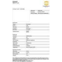 Harting 09 68 263 7812 09 68 263 7812 Steckverbinder Polzahl: 15 Löten von Harting