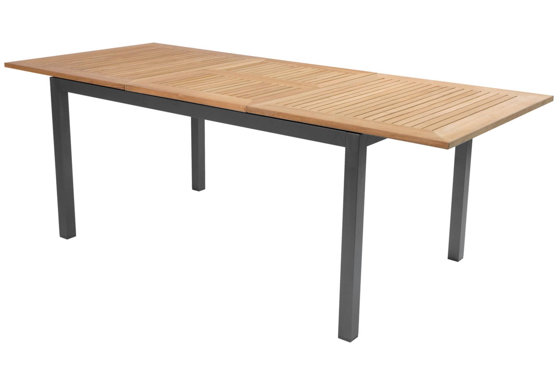 HARTMAN South Wales Ausziehtisch, xerix/natur, Alu/FSC-Teak, 150/210x90cm, mit Synchronauszug von Hartman