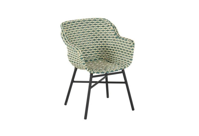 Hartman Gartenstuhl Delphine (1 Stück), Gartensessel, Aluminiumgestell, Sitzschale aus mehrfarbigem Polyrattan von Hartman