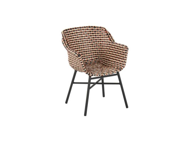 Hartman Gartenstuhl Delphine (1 Stück), Gartensessel, Aluminiumgestell, Sitzschale aus mehrfarbigem Polyrattan von Hartman