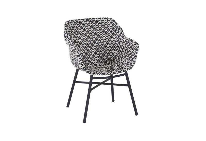 Hartman Gartenstuhl Delphine (1 Stück), Gartensessel, Aluminiumgestell, Sitzschale aus mehrfarbigem Polyrattan von Hartman